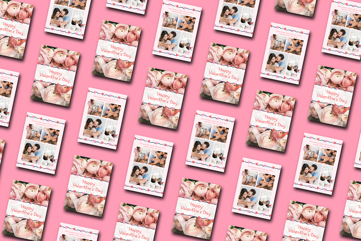 VALENTINE'S DAY CARD CANVA TEMPLATE, a Card Template by The Little Lily Studio (Photo 4 of 5)