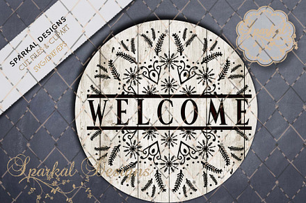 Snowflake Welcome Graphic Cut File