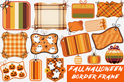 Coquette Fall Halloween Border Frame, an Illustration by SinaCreation (Thumbnail 1 of 7)
