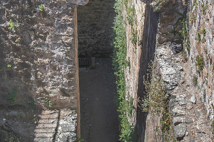 Braganca castle exterior detail, branganca, portugal