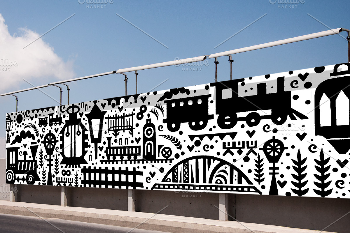Vintage Transportation Folk Art, a Decorative Illustration by devastd (Photo 2 of 28)
