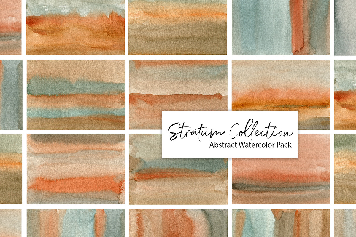 Stratum Watercolor Abstract Textures, a Texture Graphic by Marmoris.Arts (Photo 1 of 13)