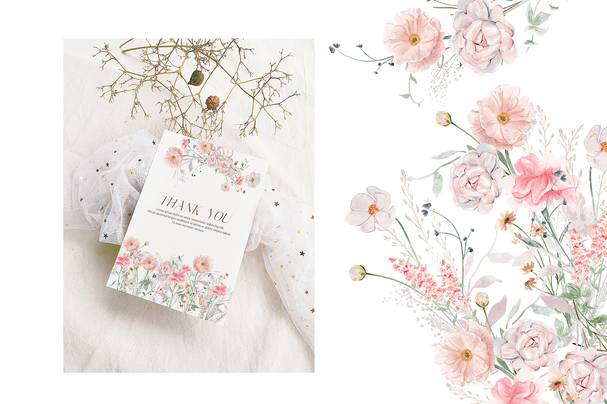 Wild floral illustrations - Grace, an Illustration by TheHappyGiftArt (Photo 7 of 10)