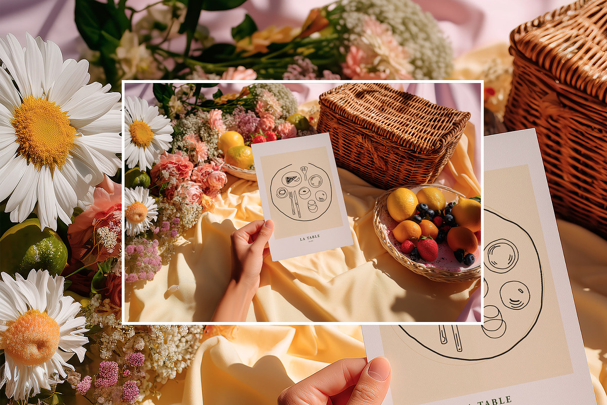Blooming Picnic | Stationery Mockups, a Product Mockup by SCHÉRI (Photo 11 of 15)