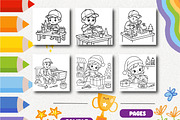Christmas Repair Shop Coloring Book, a Seasonal Illustration by Design Zone (Thumbnail 3 of 5)