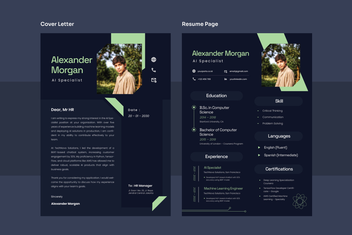 Modern Resume for Tech Professionals preview 2