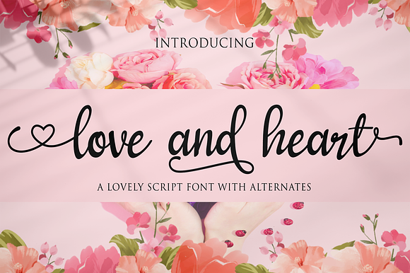 love and heart -Handwritten fonts preview 8