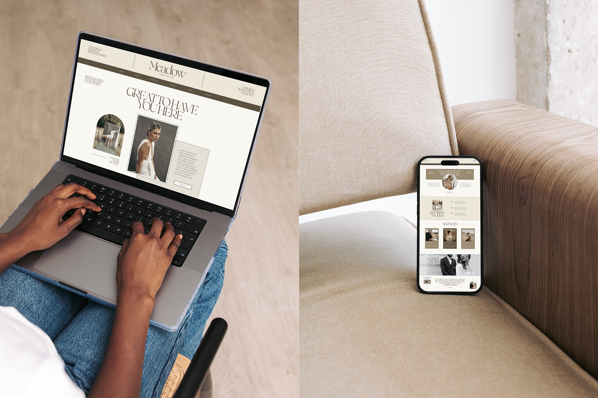 Wix Website Template Photography, a Wix Template by Branding Babe Co. (Photo 9 of 10)