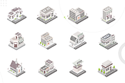 Isometric City Building Illustration, a Finance Illustration by Brickclay (Thumbnail 6 of 9)