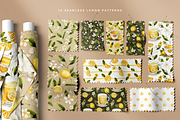 Lemon Watercolor Floral Bundle, a Decorative Illustration by Red Ink (Thumbnail 3 of 7)
