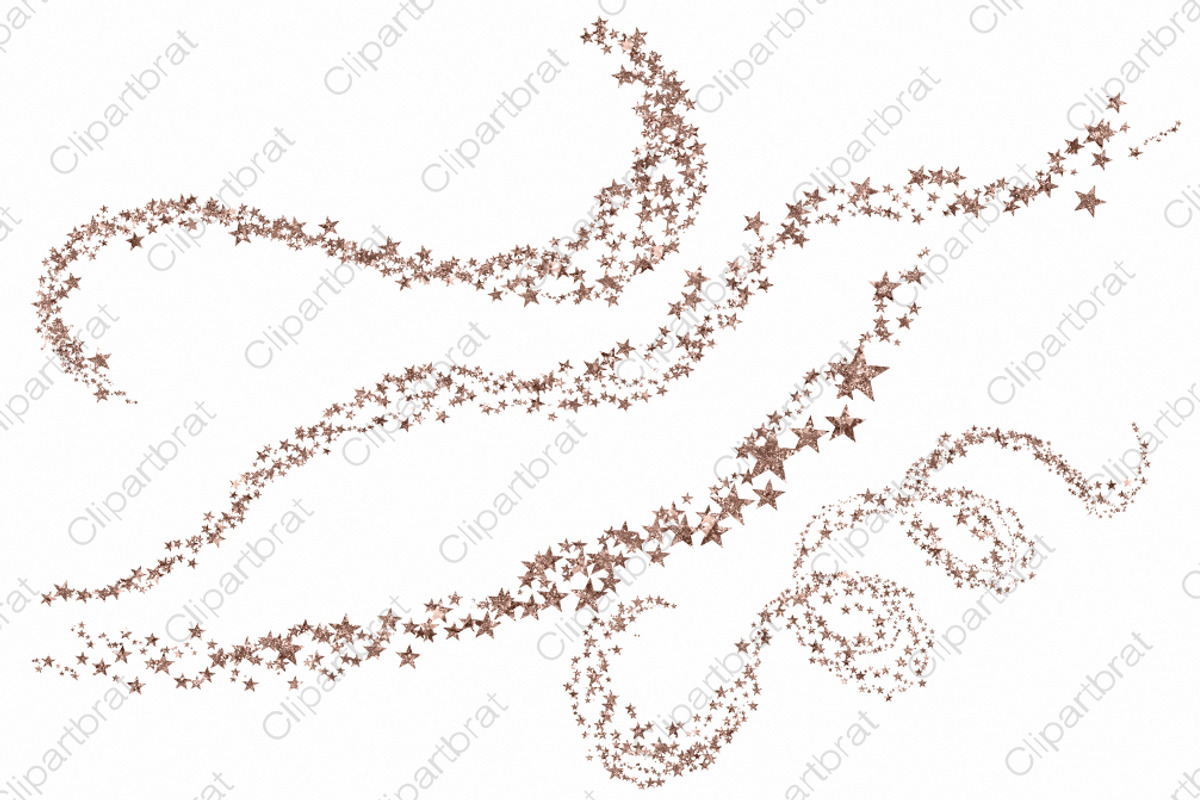 Rose Gold Metallic Star Clipart, an Illustration by ClipartBrat Graphics (Photo 4 of 5)