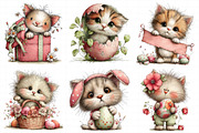 Whimsical Easter Cat Clipart, an Illustration by Daily.Designs (Thumbnail 3 of 8)