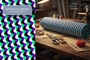 40 Optical Illusions Vector Patterns, a Pattern Graphic by Guten Tag Vector (Thumbnail 5 of 10)