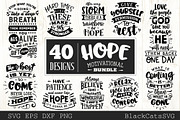 Hope motivational Bundle SVG bundle, an Illustration by BlackCatsMedia (Thumbnail 3 of 4)