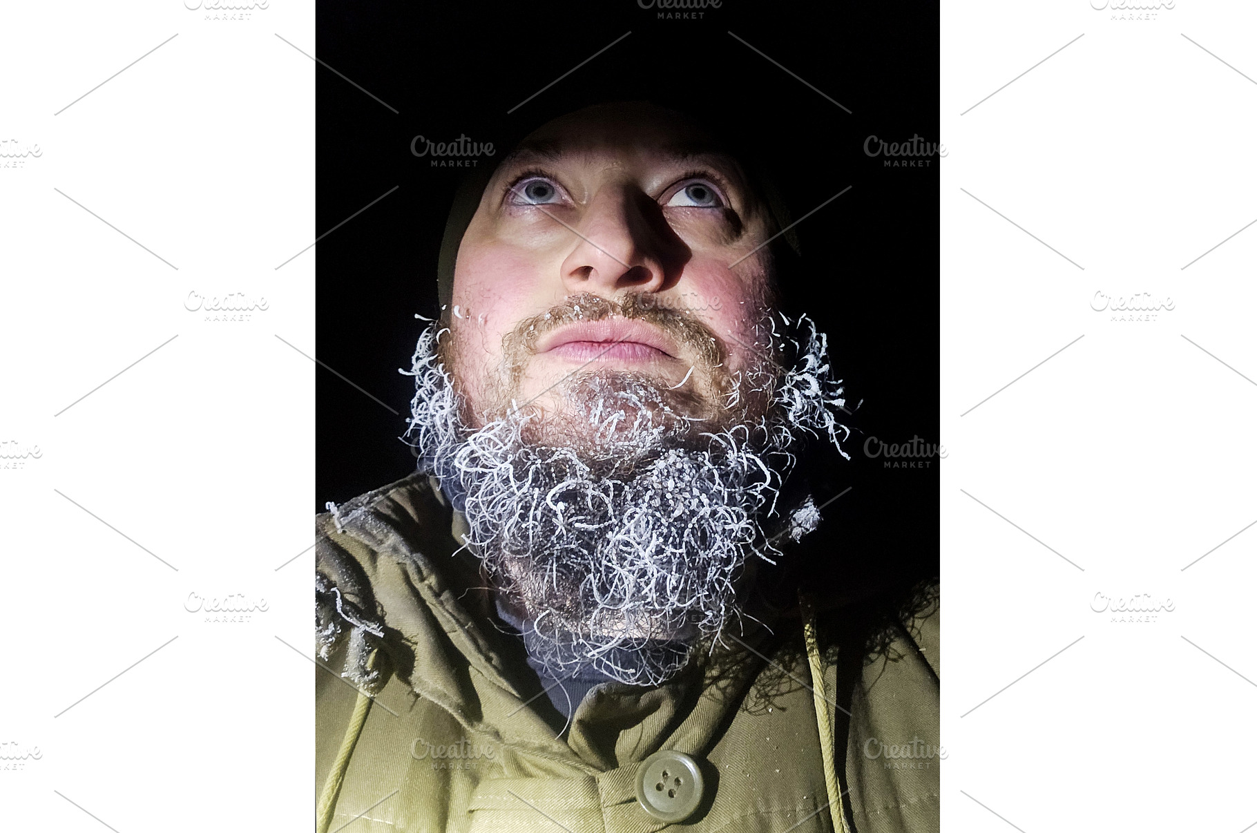 Close-up Dark face of a man with a, a Person Photo by Pakosta