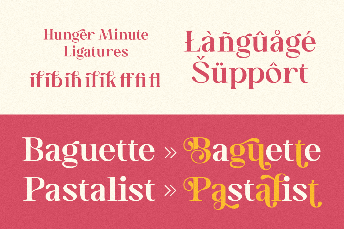 Hunger Minute - Modern Stylish Swash, a Serif Font by Shakira Studio (Photo 8 of 10)