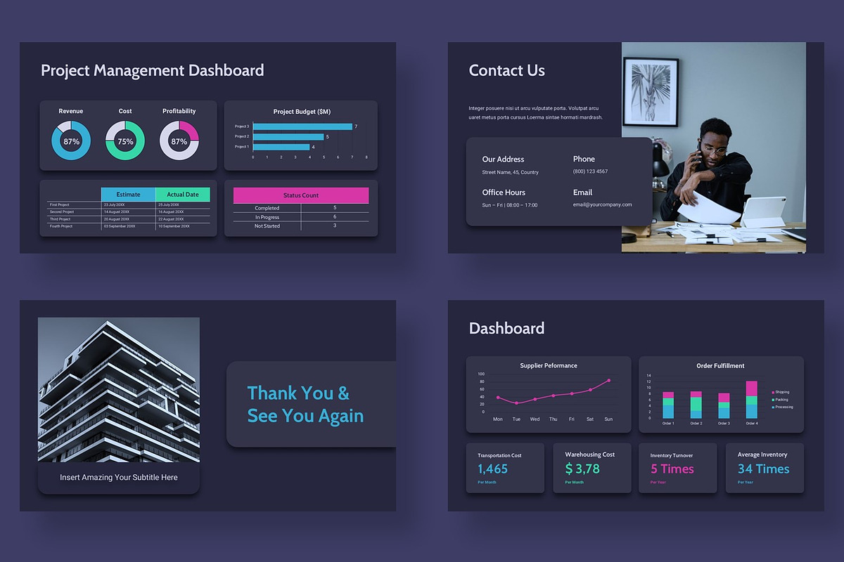 Dashboard Presentation Template, a Presentation Template by BumbleGraph Studio (Photo 5 of 6)