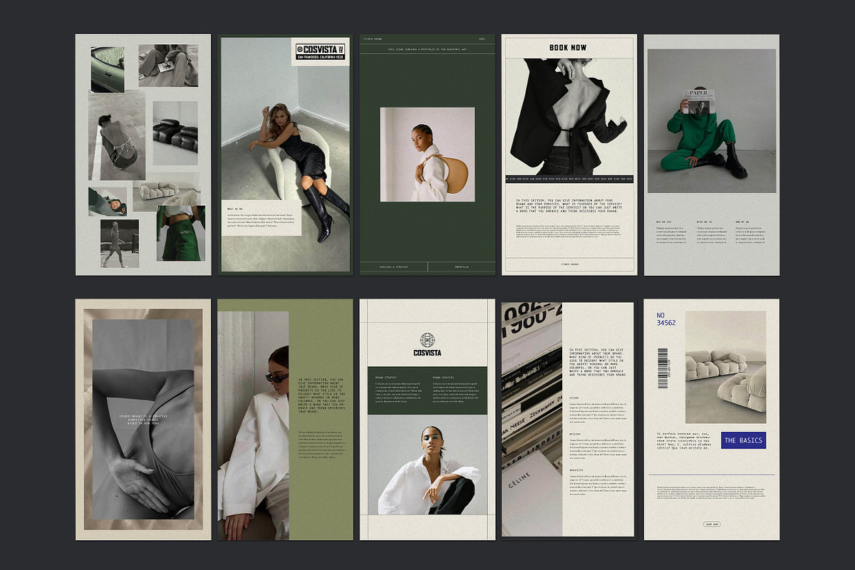 COS | Stories | Canva & InDesign, a Social Media Template by Studio Brand