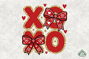 XOXO Love Glitter PNG, an Illustration by Craft Nest (Thumbnail 1 of 4)