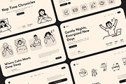 Sleep Doodle Icon Set, an Outline Icon by Vectors Market (Thumbnail 3 of 8)