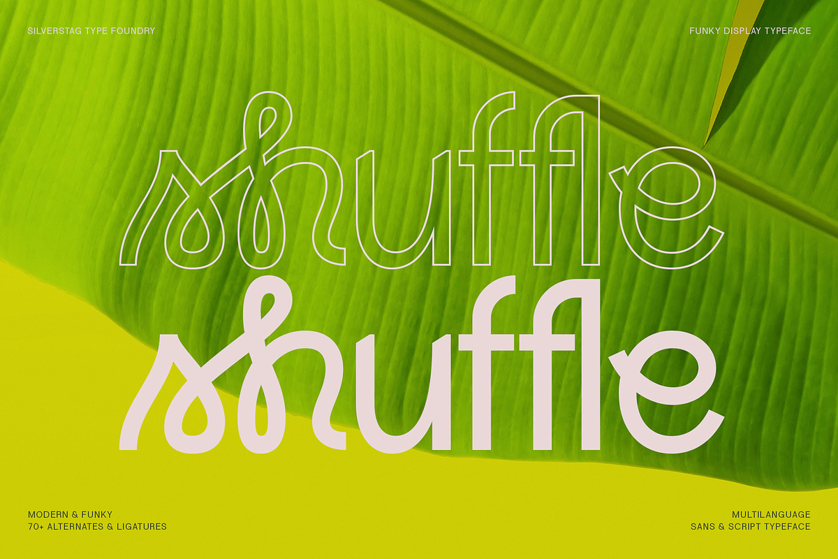 Lightshift - Funky Display Typeface, a Sans Serif Font by SilverStag Type Foundry (Photo 5 of 25)