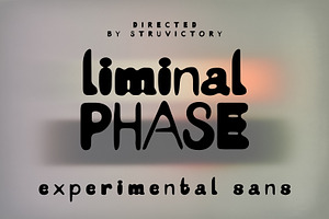 LiminalPhase Messy Experimental Sans, a Sans Serif Font by Struvictory.art