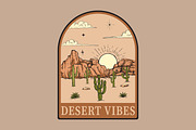 Hand Drawn Desert Landscape Elements, an Illustration by Artolabs (Thumbnail 3 of 19)