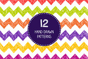 Bundle hand drawn patterns, a Pattern Graphic by Magnia (Thumbnail 16 of 17)
