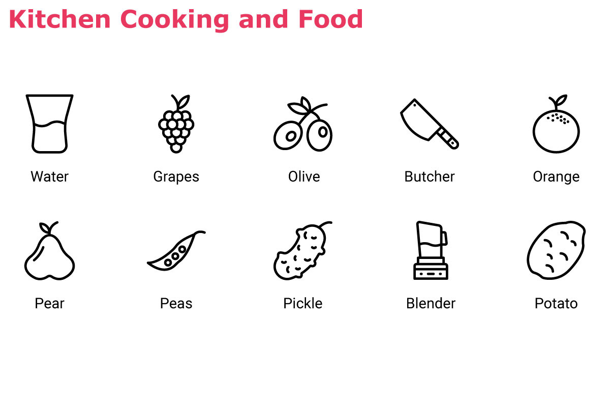 Kitchen Cooking and Food, an Outline Icon by Color Cubes (Photo 7 of 8)