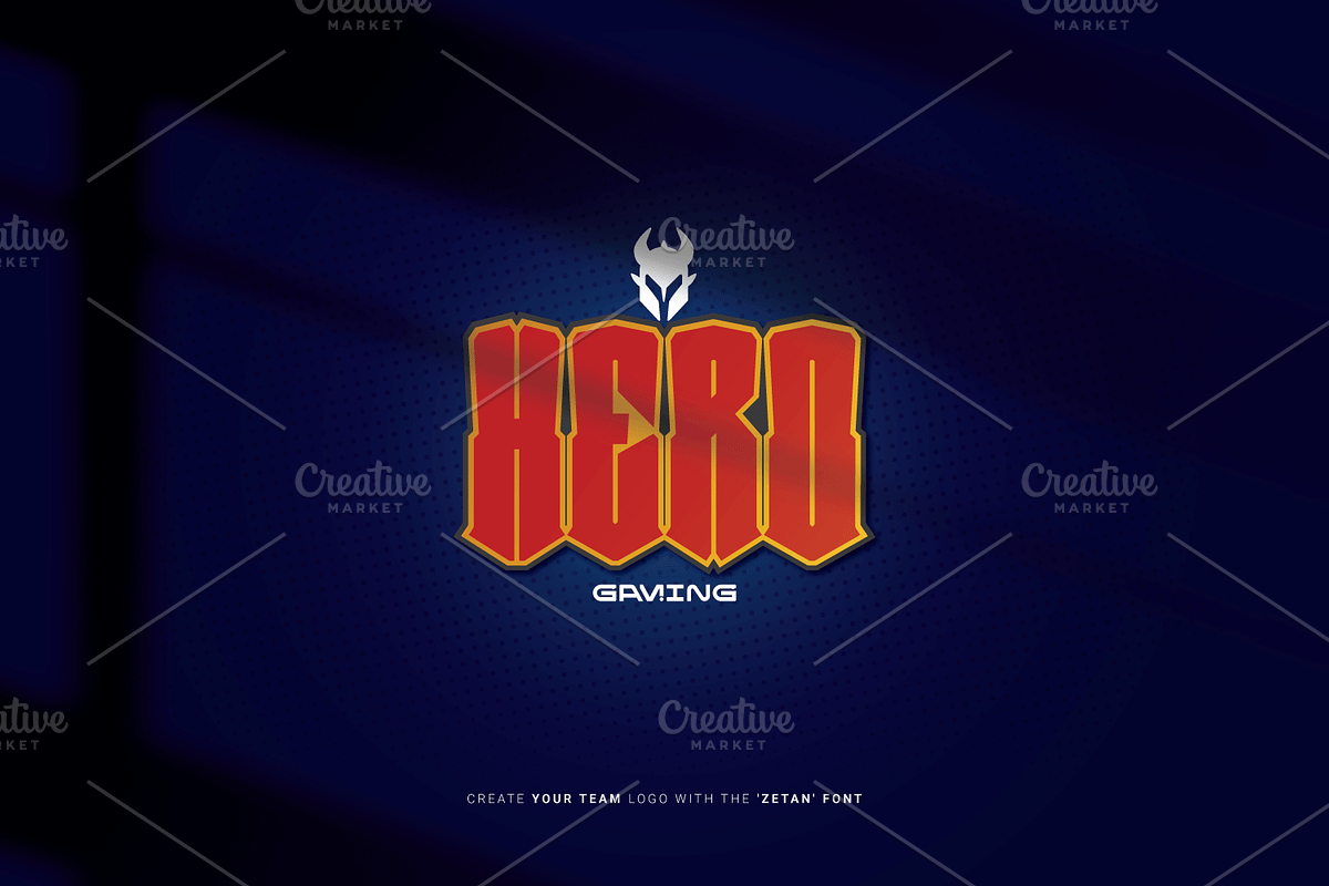 Zetan-Metal Modern Typeface, a Blackletter Font by Linecreative (Photo 7 of 8)