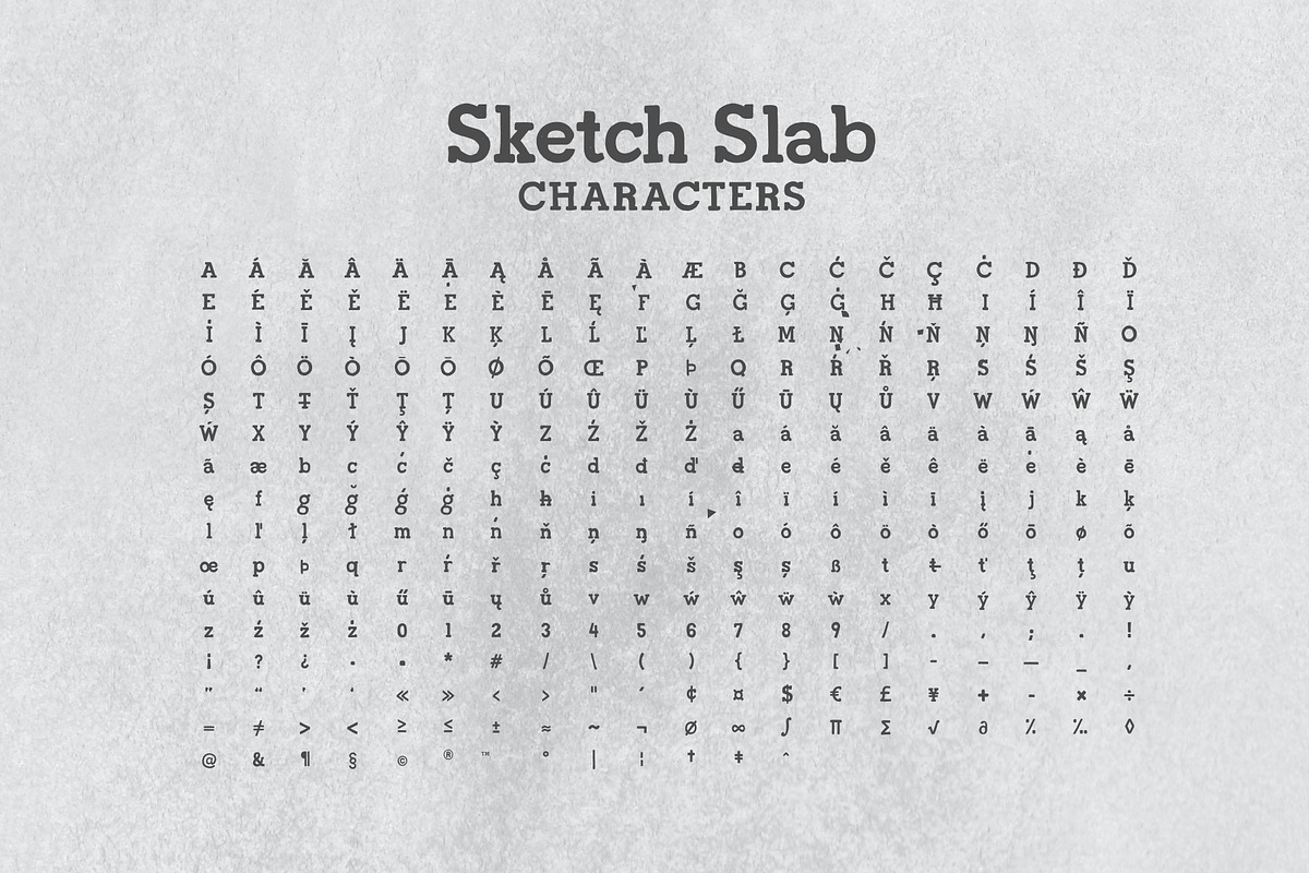 Sketch Slab, a Slab Serif Font by JaninaA (Photo 3 of 7)