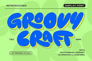 Groovy Craft Display Font, a Handwritten Font by Letterhend Studio
