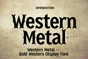 Western Metal, a Font by Wow Magic (Thumbnail 1 of 3)