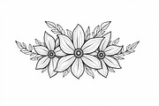 Flower Line Art Coloring Pages Bundl, an Illustration by Artivon (Thumbnail 4 of 9)