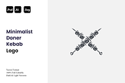 Minimalist Doner Kebab Logo, a Branding & Logo Template by Luxury Logos (Thumbnail 1 of 4)