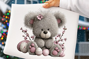 Whimsical easter teddy bear clipart, an Illustration by SinaCreation (Thumbnail 8 of 11)