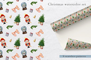 Christmas watercolor set, an Animal Illustration by Nastilustra (Thumbnail 9 of 11)