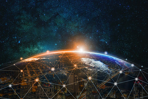 Technology digital with the Network