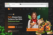 Fast Food Website Landing Page Temp., a Landing Page Template by DesignBox (Thumbnail 2 of 2)