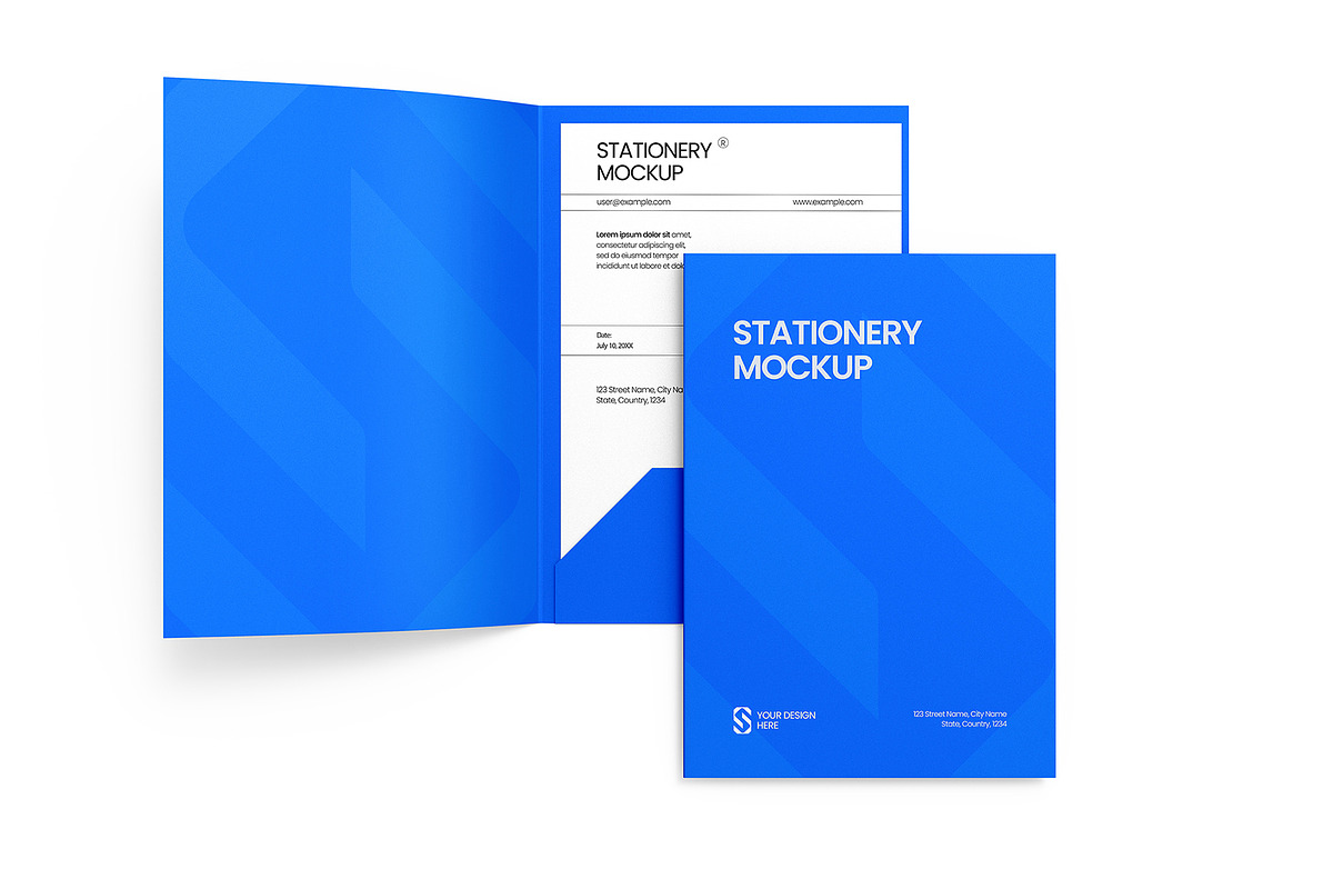 Stationery File Folder Mockup, a Merchandise Mockup by graphypix (Photo 1 of 3)