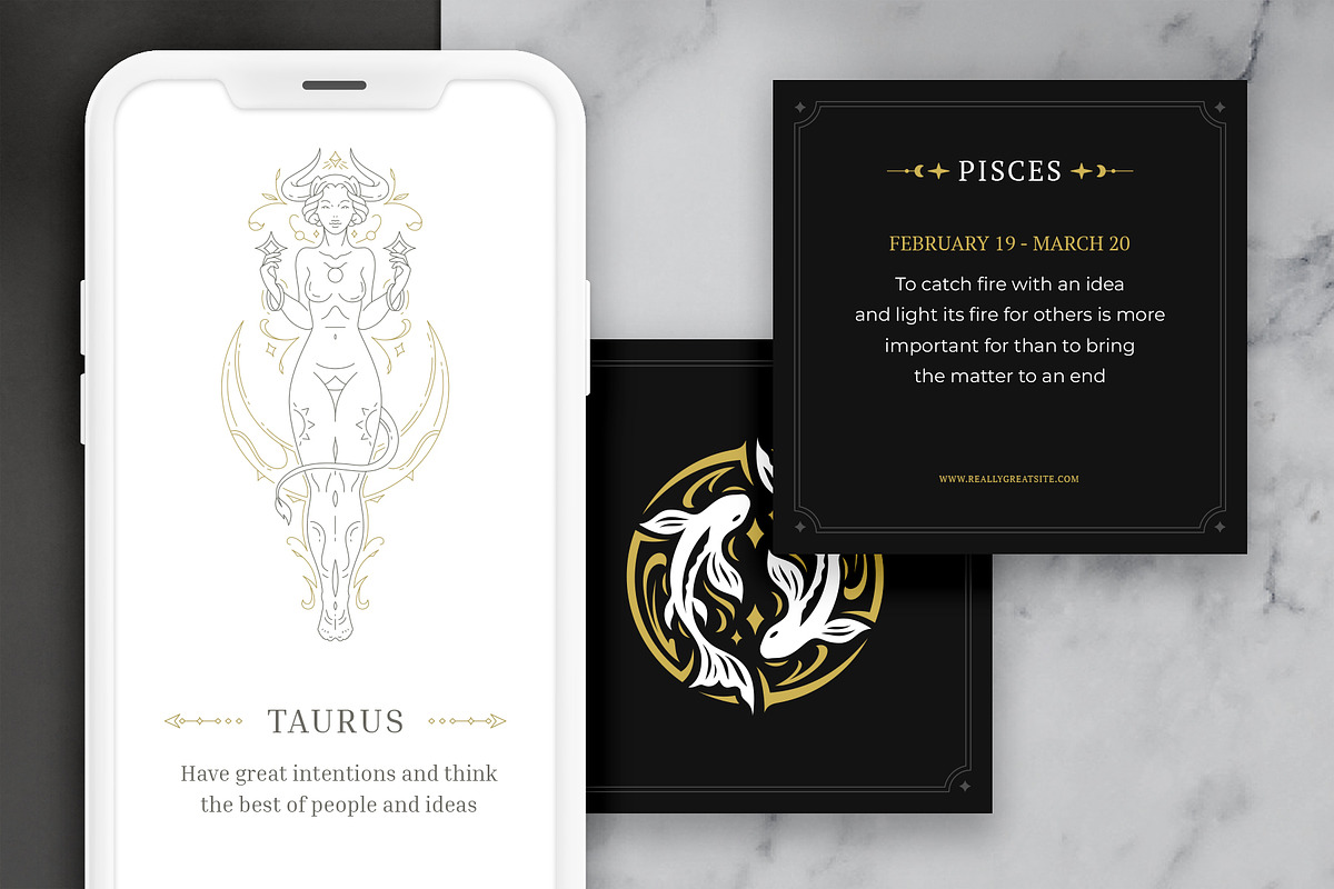 Zodiac Collection, a Graphic by Vasya Kobelev (Photo 7 of 11)