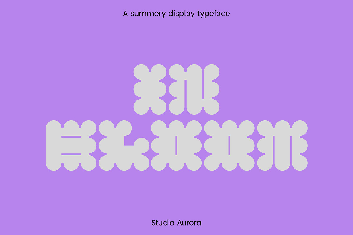 In Bloom - Summer Display Font, a Sans Serif Font by Studio Aurora (Photo 1 of 9)