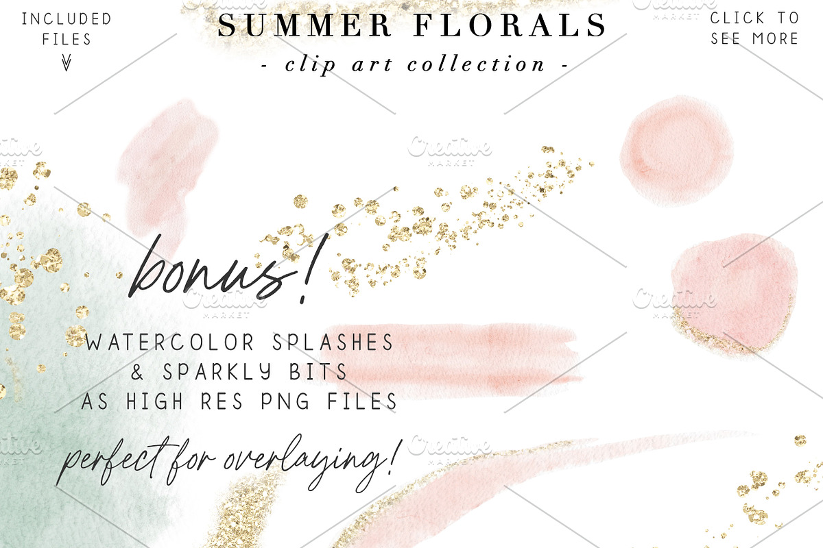 Summer Floral Peony Roses Clipart, a Background Graphic by Essem Creatives (Photo 4 of 5)