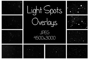 20 Light Spots Overlays