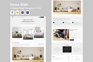 Home Style Landing Page Template, an UI Kit Template by Betush