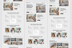 Qiamore - Luxury Hotel Landing Page