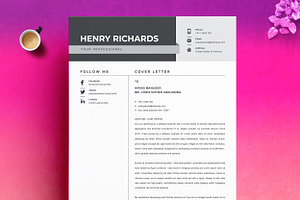 Resume Template Officer CV Design