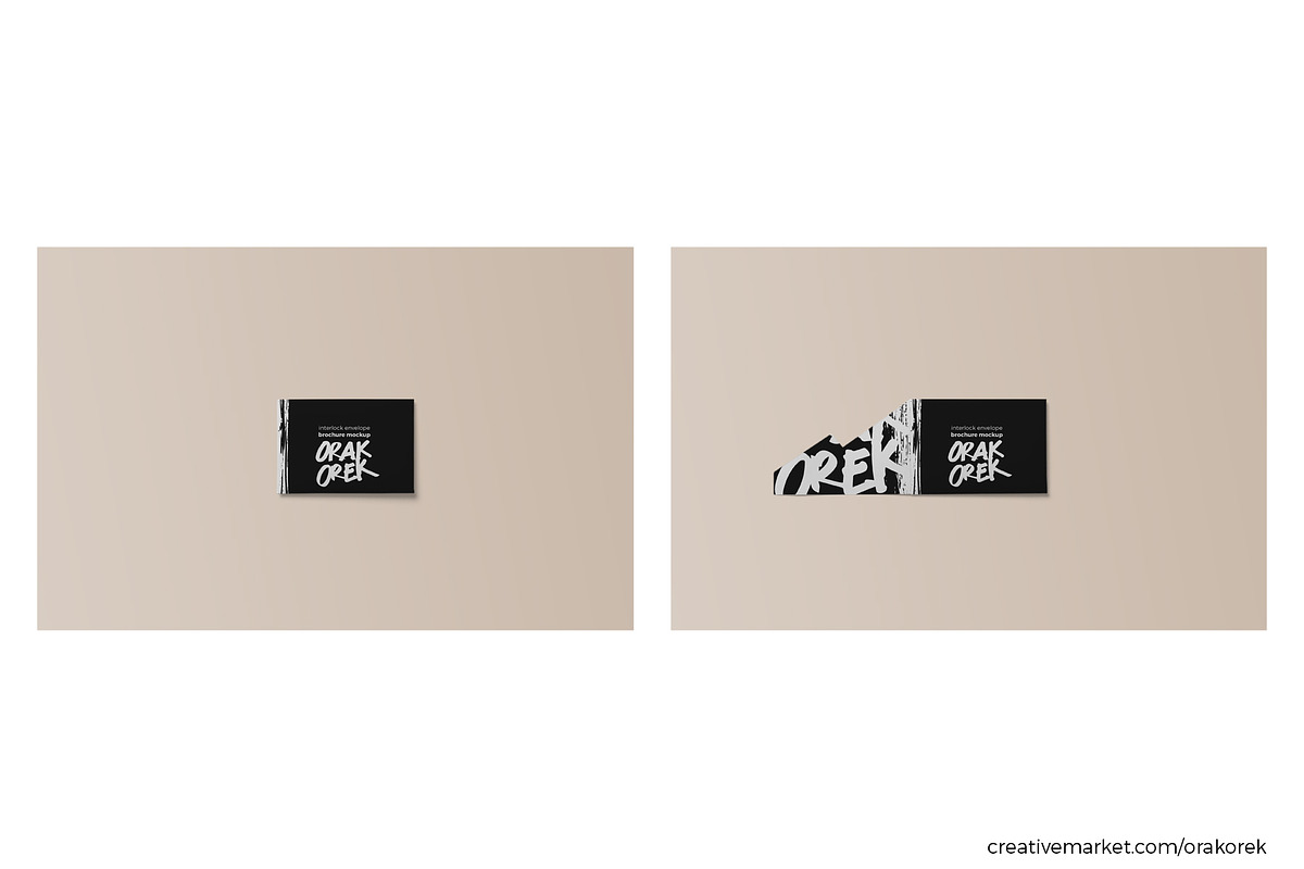 Interlock Envelope Brochure Mockup, a Print Template by Orak Orek (Photo 4 of 8)