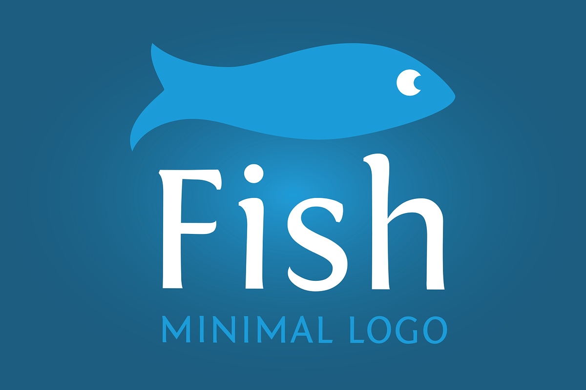 cute aquatic Fish Logo - eco&minimal, a Branding & Logo Template by Elibee (Photo 1 of 3)