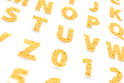 Cheese Alphabet [Vector], an Object Graphic by Chuhastock (Thumbnail 1 of 2)